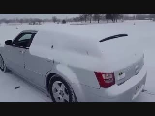 how to clean your car from snow