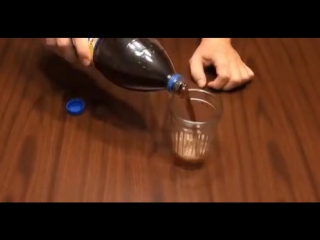 how to pour cola so that it does not foam)